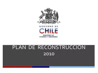 plan de reconstrucci n 2010