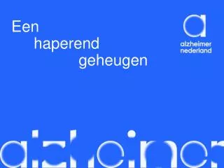 een haperend geheugen