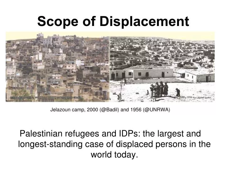 scope of displacement