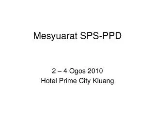 mesyuarat sps ppd