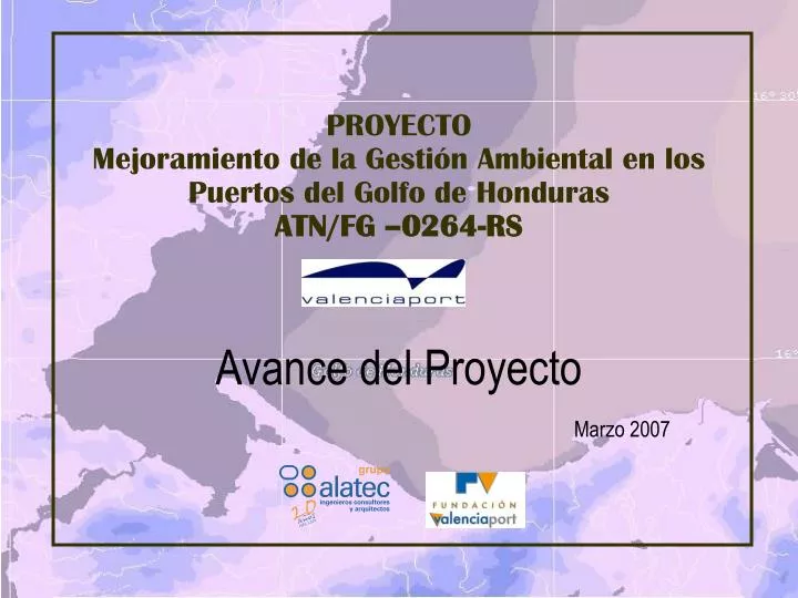 proyecto mejoramiento de la gesti n ambiental en los puertos del golfo de honduras atn fg 0264 rs