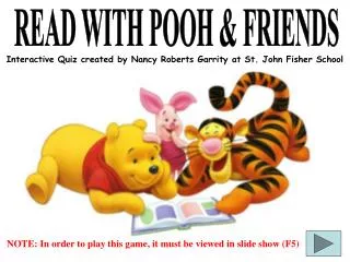 READ WITH POOH &amp; FRIENDS