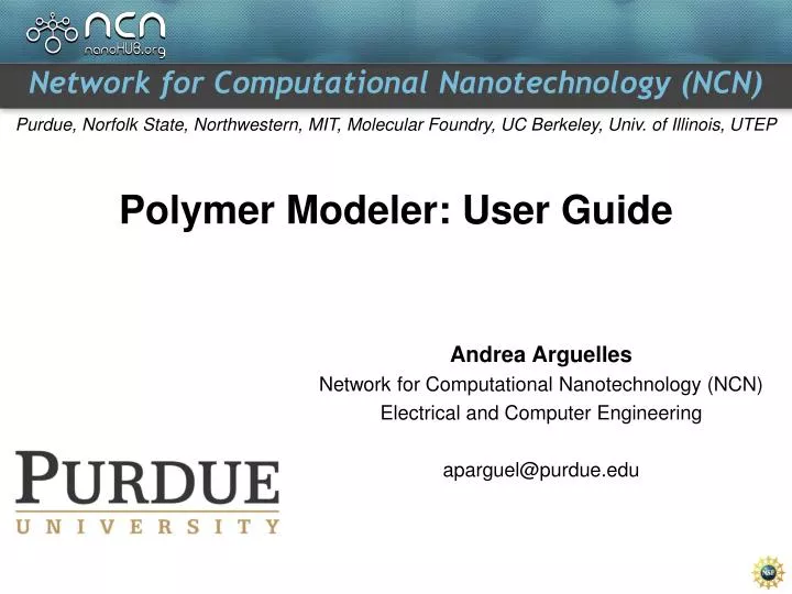 polymer modeler user guide