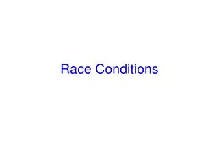 Race Conditions