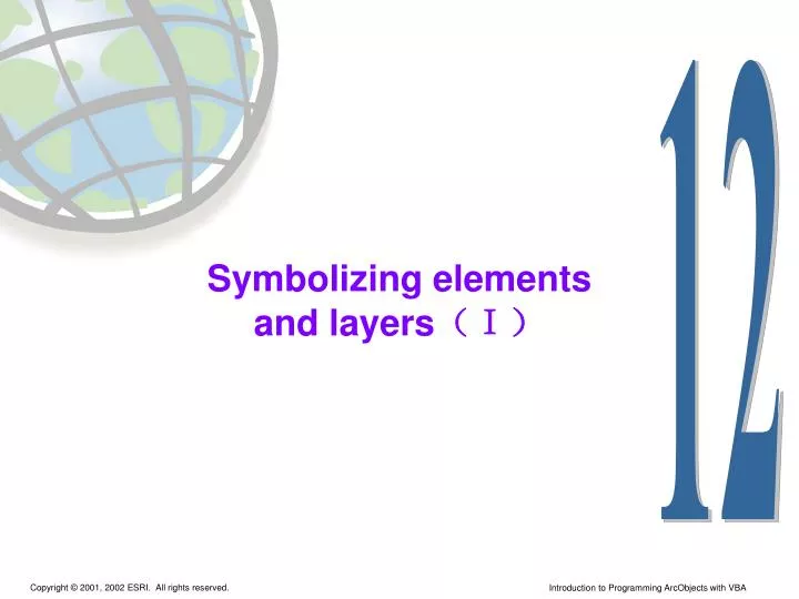 symbolizing elements and layers