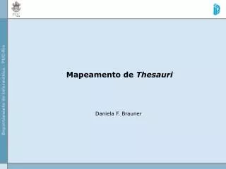 mapeamento de thesauri