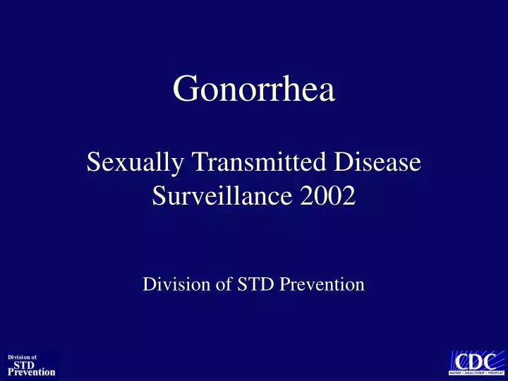gonorrhea sexually transmitted disease surveillance 2002