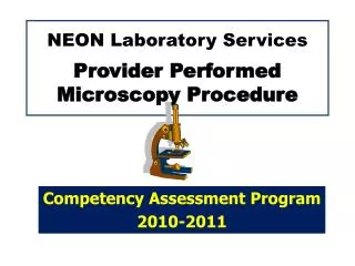 NEON Laboratory Services Provider Performed Microscopy Procedure