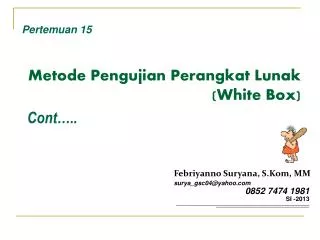 metode pengujian perangkat lunak white box