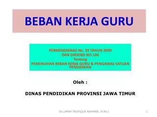beban kerja guru