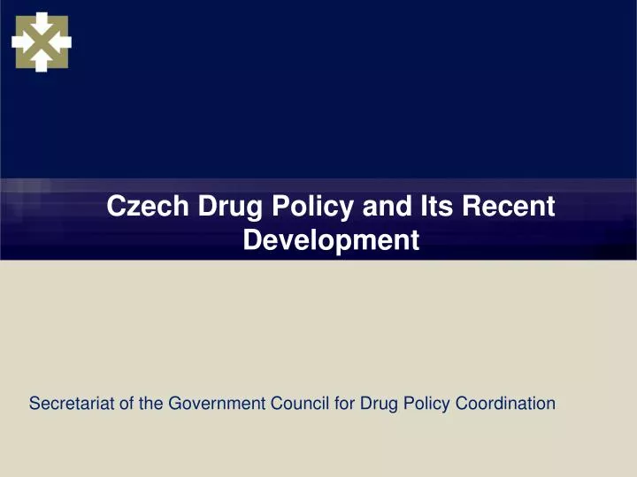 czech drug policy and its recent development