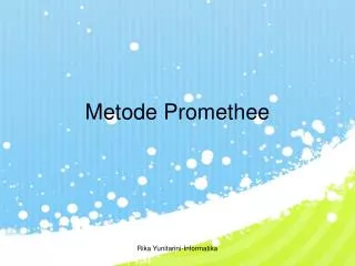 metode promethee