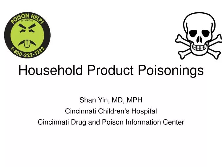 household product poisonings