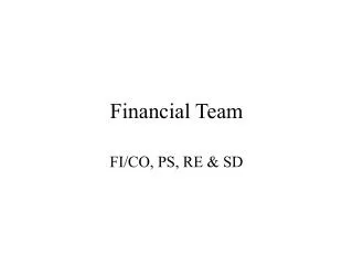 Financial Team