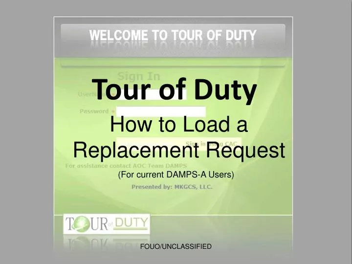 how to load a replacement request