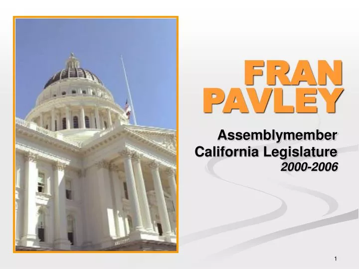 assemblymember california legislature 2000 2006