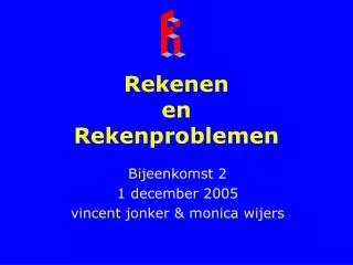 rekenen en rekenproblemen