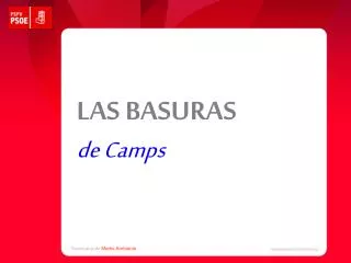 las basuras de camps