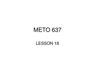 METO 637