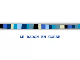 le radon en corse