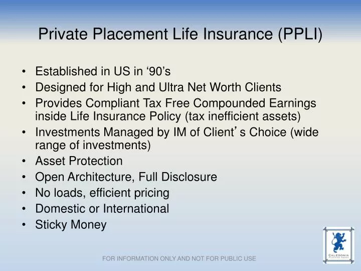 private placement life insurance ppli