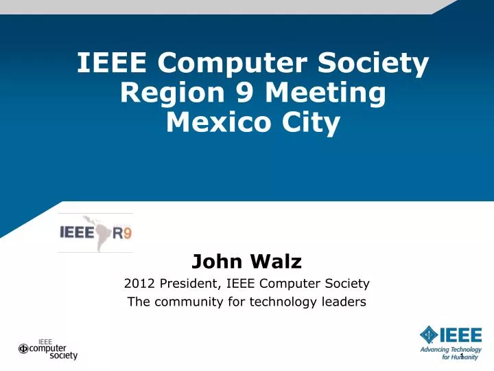ieee computer society region 9 meeting mexico city