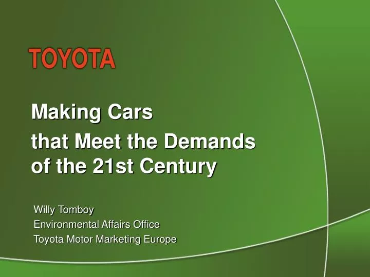 making cars that meet the demands of the 21st century