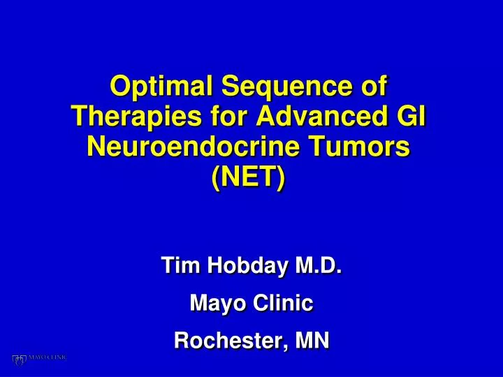 optimal sequence of therapies for advanced gi neuroendocrine tumors net