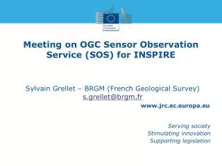 Meeting on OGC Sensor Observation Service (SOS) for INSPIRE