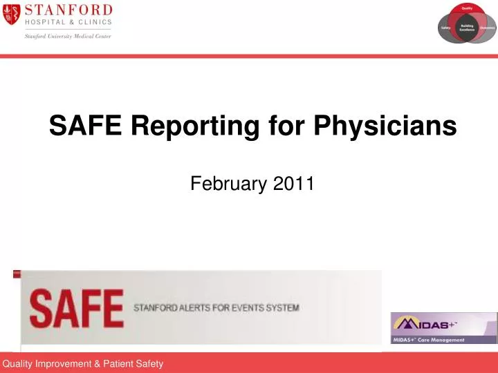 safe reporting for physicians february 2011