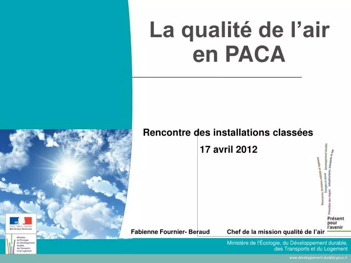 la qualit de l air en paca