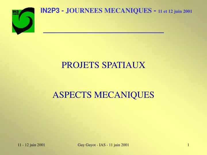 projets spatiaux