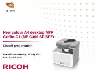 New colour A4 desktop MFP Griffin-C1 (MP C305 SP/SPF)