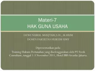 materi 7 hak guna usaha