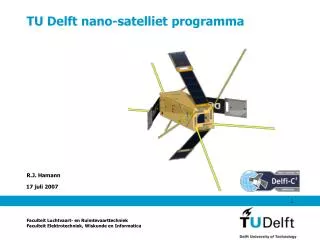 tu delft nano satelliet programma