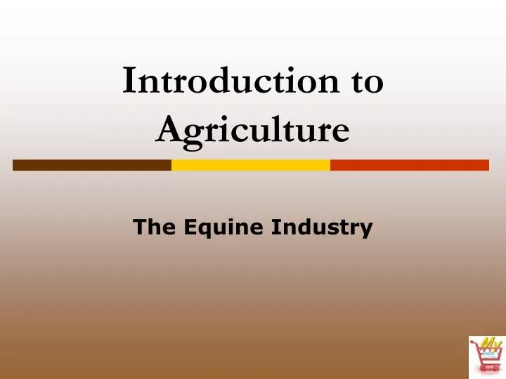 introduction to agriculture