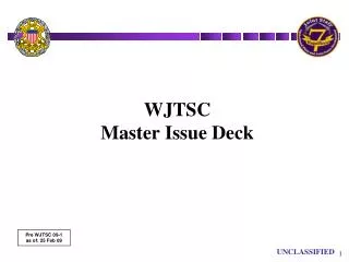 WJTSC Master Issue Deck