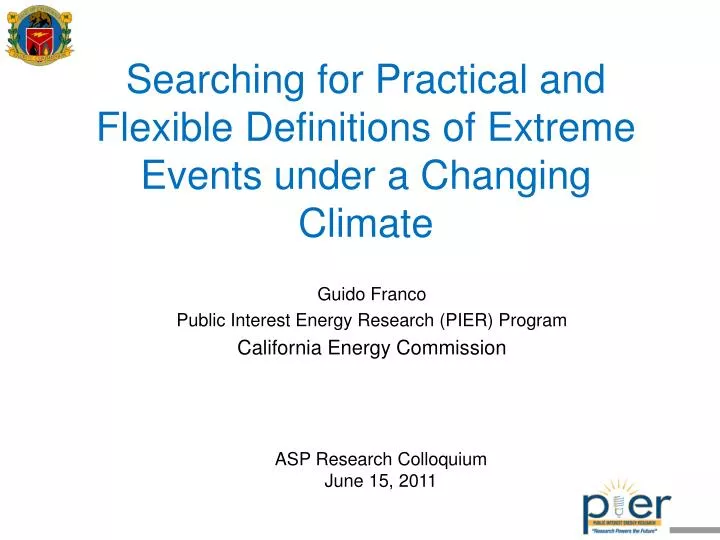 searching for practical and flexible definitions of extreme events under a changing climate