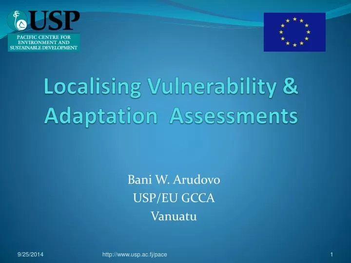 localising vulnerability adaptation assessments
