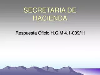 secretaria de hacienda