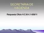 SECRETARIA DE HACIENDA - slide 1