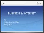 BUSINESS &amp; INTERNET - slide 1