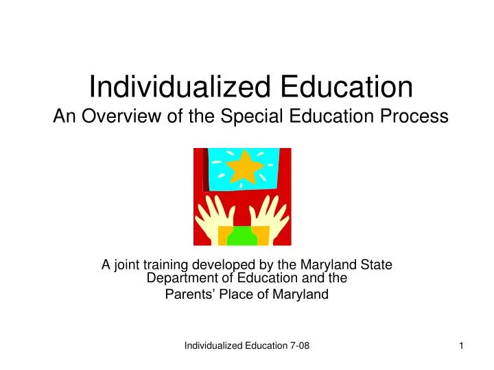 individualized education an overview of the special education process