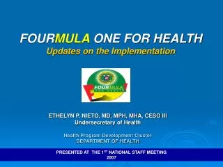 ETHELYN P. NIETO, MD, MPH, MHA, CESO III Undersecretary of Health