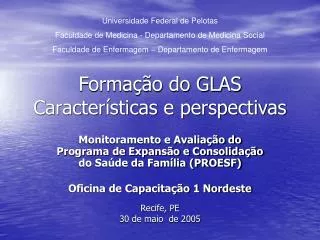 forma o do glas caracter sticas e perspectivas