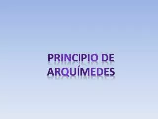principio de arqu medes