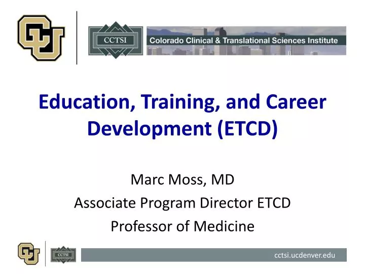 education training and career development etcd