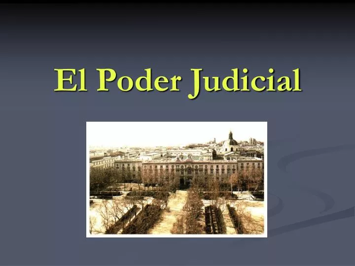 el poder judicial