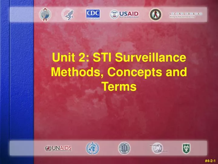unit 2 sti surveillance methods concepts and terms