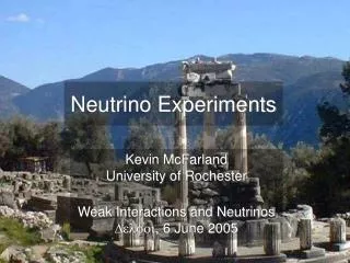 Neutrino Experiments